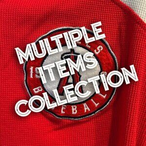 Collection of Anaheim Angels Polos & Henley, 2XL